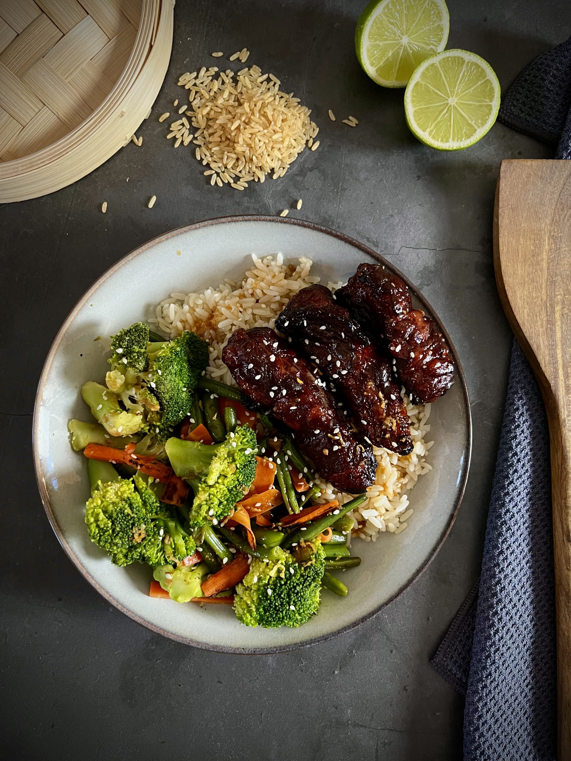 Beef rib fingers bowl - The Grilling Bastard